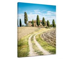 Bilderdepot24 Leinwandbild Toskana - Italien - 50x70 cm 1 teilig - fertig gerahmt, direkt vom Hersteller
