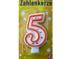 Idena 408352 - 5 Geburtstagskerze