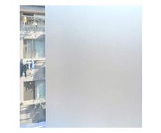 YuYaX Home Fensterfolie Streifen Sichtschutzfolie Folie für Fenster Selbstklebend Milchglasfolie Haftend Klebefolie Transparent Blickdicht Duschkabine Bad Küche Badfenster Büro Tür, 45 * 300cm