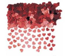 PARTY DISCOUNT Konfetti Glänzende Herzen, rot, 14 g
