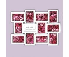 Innova Editions Maggiore XV Bilderrahmen/Fotorahmen fÃ¼r mehrere Bilder, 45,6Â xÂ 101,3Â cm, Schwarz, Maggiore, IX White