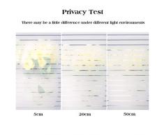 rabbitgoo Fensterfolie Streifen Sichtschutzfolie Selbstklebend Milchglasfolie Sichtschutz gestreifte Folie für Büro Anti-UV 44.5x150CM