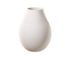 Villeroy & Boch Collier Blanc Vase Perle No. 2, 16x16x20 cm, Premium Porzellan, Weiß