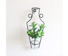 XIAOJIU Exquisite schöne Qualität Preis Wohnzimmer Garten Vase Sin Iterth, Drahtvase, trocken frisch Simulation Blumenarrangement Handwerk