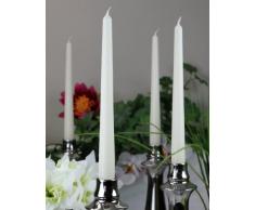 Spitzkerzen Kerzen Markenkerzen Tafelkerzen Leuchterkerzen Dinnerkerzen 250/23 mm wollweiß weiß, 12 St.