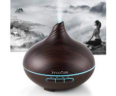 Aroma Öl Diffuser InnooCare 300ml Ultraschall Luftbefeuchter mit 7 Farben LED Vernebler Duftlampe für Wohnzimmer, Schlafzimmer, Büro, Auto, Yoga, Spa.