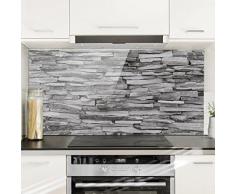 Bilderwelten Spritzschutz Glas - Arizona Stonewall - Quer 1:2 Wandbild Küchenrückwand Küchenspiegel Küchenspritzschutz Glasrückwand Küche Spritzschutz Herd, Größe HxB: 59cm x 120cm
