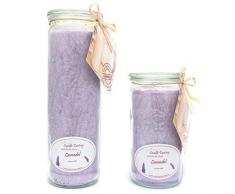 Candle Factory Kerzen-Set Lavendel Big + Mini Jumbo Duftkerze Dekokerze