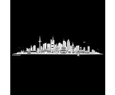 Wandkings Wandtattoo Skyline Frankfurt 120 x 30 cm - Weiß - 35 Farben zur Wahl