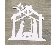 Simplelettering Stanzschablone/Cutting Dies Krippe Weihnachten geeignet für Big Shot