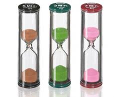 Küchenprofi Sanduhr Tea Time 3er Set, Kunststoff, bunt