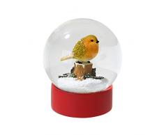 Talking Tables BC Robin Snow Globe Tischdeko | Weihnachten Schneekugel | Rotkehlchen, Multifarbe