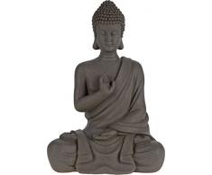 Eliware Sitzende Buddha Figur aus Zement | 41cm