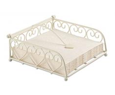 Ambiente Metall Serviettenhalter Heart Herz Creme Beige Für Servietten 33 x 33 cm