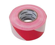 FIXMAN 194216 Absperrband 70 mm x 500 m, rot-weiß
