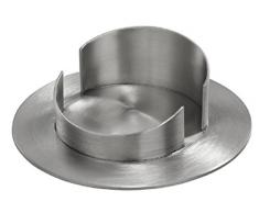 Kerzenleuchter silberfarben für Kerzen Ø 70 mm für Altarkerzen, Anlasskerzen, Taufkerzen, Kommunionkerzen, Hochzeitskerzen
