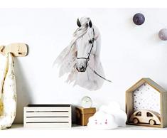 Little Deco Wandaufkleber Pferdekopf I A4-21 x 29,7 cm I Wandbilder Baby Deko Mädchenzimmer Babyzimmer Mädchen Kinderzimmer Wandtattoo Wandsticker Kinder DL176