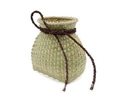 Macabolo Handgemachte gewebte Bambus Fisch Körbe Handwerk Behälter Angeln Creel Blumenvase Outdoor Angeln Werkzeug