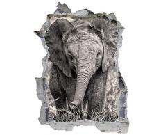 Elefant Afrika Tier Natur Wandtattoo Wandsticker Wandaufkleber E0262 Größe 46 cm x 62 cm