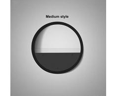 Wandvase hängende Blumenvase runde Wand Eisen Pflanzer + Glas Bonsai Pot Sukkulenten Wand Planter Heim Wohnzimmer Büro: C (Medium)