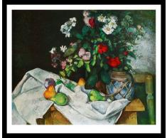 Germanposters Paul Cezanne Poster Kunstdruck Bild Stilleben im Alu Rahmen in schwarz 56x66cm