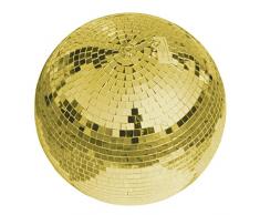 showking Discokugel Goldie mit Echtglasfacetten, Ø 30cm, Gold - Spiegelkugel - Mirror Ball