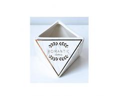 JSFQ Nordische geometrische Vergoldungsvase Floral Set Wohnzimmer Dekoration Keramik Ornamente Vase (größe : 10.5CM high)