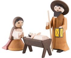 Heilige Familie 3-teilig gebeizt - 7 cm
