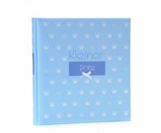 Goldbuch Babyalbum Kl. Prinz blau, 30x31 cm, 60 Seiten mit Pergamin, Kunstdruck mit Relieflack und Accessoires, 15088