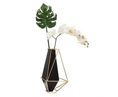 XCBW Hohe Qualität Vielseitig verwendbar Geometrische Metallvase, Exquisite Verarbeitung, kein Rost Lange Lebensdauer Stilvoll und schön, geeignet für das Büro im Wohnzimmer