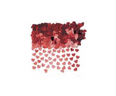 Konfetti funkelnde Herzchen 14g rot