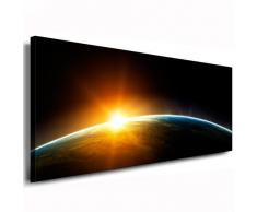 Leinwandbild Sonnenuntergang - Weltraum Bild 120x50cm k. Poster / Weitere Bilder - Leinwandbilder - Kunstdrucke - Foto auf Leinwand finden Sie bei ps-art - Alle Bilder fertig gerahmt mit Keilrahmen