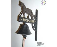 Glocke GLOCKE Kuhglocke Außen Innen Gusseisen Welcome Horses