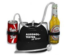 Trinkhelm Spaßhelm mit Print - Alkoholtester on Tour - 51630 Farbe schwarz