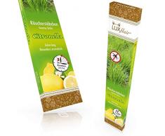 Riesige Anti Mücken Garten Räucherstäbchen Citronella, 3Std Brenndauer pro Stück, 20 Stück Vorratspackung, extra lang & besonders aromatisch gegen Moskitos, die Alternative zur Zitronella Gartenfackel oder zum Lampenöl