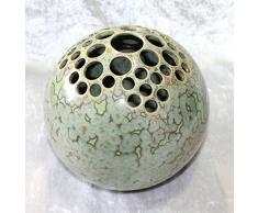Kugelvase Steckvase Keramik Handarbeit 16 cm