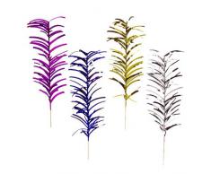 100 Deko-Picker 20 cm farbig sortiert Palmblätter