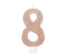 Unique Party 84978 Kerze, rose gold