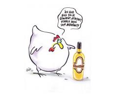 Postkarte A6 • 49922 Finger weg vom Alkohol von Inkognito • Künstler: INKOGNITO • Satire • Cartoons • Ostern •