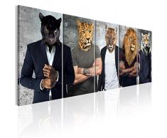 murando - Bilder Abstrakt Tiere 200x80 cm Vlies Leinwandbild 5 TLG Kunstdruck modern Wandbilder XXL Wanddekoration Design Wand Bild - Tier h-C-0056-b-m
