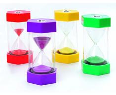 MAXI SANDUHREN 4er Set mit unterschiedlichen Laufzeiten in TOP QUALITÄT - 1 min, 3 min, 5 min, 10 min