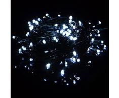 200er LED Lichterkette Innen und Außen grünes Kabel Weihnachtsbeleuchtung (kaltweiß)