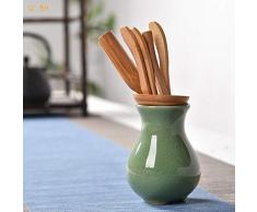 Tee-Set Zubehör Teezeremonie Sechs Gentleman-Set Kung-Fu-Tee-Set-Zubehör Tee-Eimer Tee-Clip Zero Teezeremonie Tee-Set-Ge-Ofen Grüne Bambus-Vase Teezeremonie Teezeremonie Zubehör