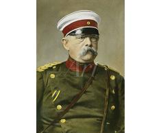 Artland Qualitätsbilder I Poster Kunstdruck Bilder 40 x 60 cm Menschen historische Persönlichkeiten Malerei Grün B9QP Otto von Bismarck