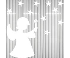 Engel + 10 Sterne Sternchen Schutzengel Weihnachtsengel Christkind Aufkleber die cut Tattoo Winter Fenster Deko Folie Weihnachten
