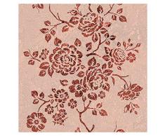 murando Tapete selbstklebend 10m Wandtattoo dekorative Möbelfolie Dekorfolie Fotofolie Panel Wandaufkleber Wandposter Wandsticker - Ornament Blumen o-A-0009-j-b