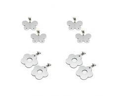 Homefantasy 8Er Set Tischtuchbeschwerer, Tischdeckengewichte, Rostfreier Stahl, Schmetterling Tischdecke Clip, Blume Tischdecke Clip Wird FüR Esstisch, Schlafzimmer, Wand, Arbeitszimmer Verwendet