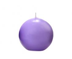SiDeSo® 4 Stück Kugelkerzen Kerze (6cm lila matt)
