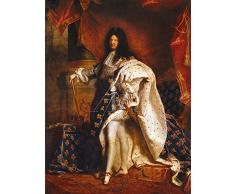 Artland Qualitätsbilder I Poster Kunstdruck Bilder 45 x 60 cm Menschen historische Persönlichkeiten Malerei Rot C4KX Ludwig XIV von Frankreich 1701