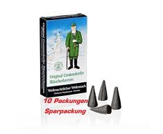 Original Crottendorfer Räucherkerzen 10x 24 ST Weihnachtlicher Weihrauch